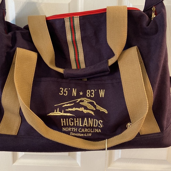 Navy Highlands Duffle SPARTINA 449 DAUFUSKIE ISLAND SOUTH CAROLINA BRAND NEW - Picture 2 of 16